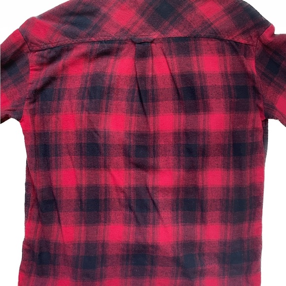 RED & BLACK ARITZIA WILFRED FLANNEL (XXS) - Picture 2 of 3